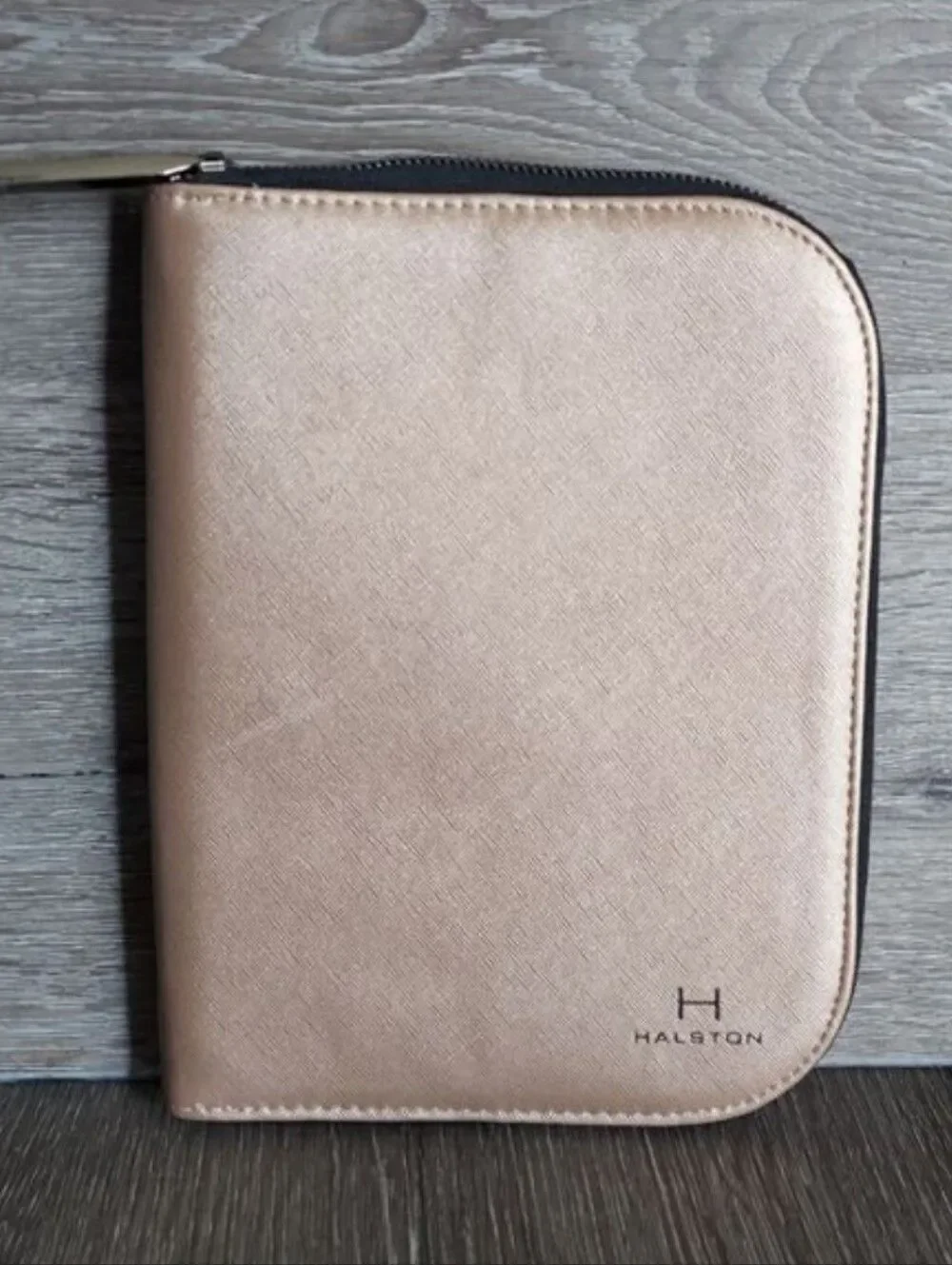 NWOT Halston Rose Gold Jewelry Portfolio Case